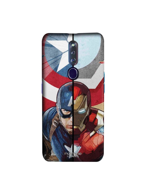 

macmerise Blue & Red Marvel Comics Man Vs Machine Sublime Oppo F11 Pro Back Case