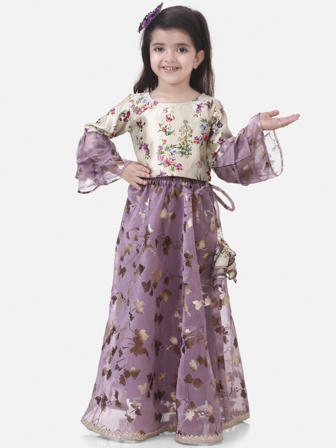 

LilPicks Purple Ready to Wear Lehenga with Blouse