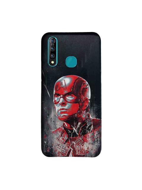 

macmerise Black & Red Marvel Comics Captain America Sublime Vivo Z1 Pro Back Cover