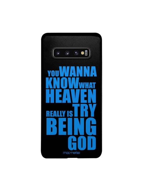 

macmerise Black & Blue Try Being God Sublime Samsung Galaxy S10 Case