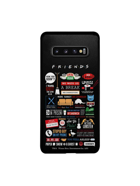

macmerise Black & White Friends Infographic Sublime Samsung Galaxy S10 Back Case