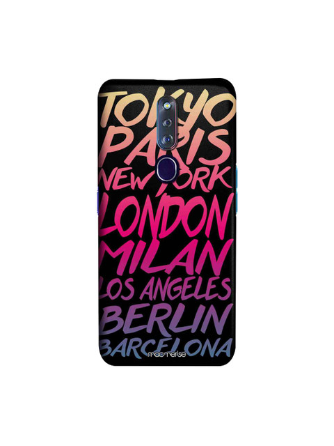 

macmerise Pink & Blue Fashion Cities Illustration Sublime Oppo F11 Pro Case