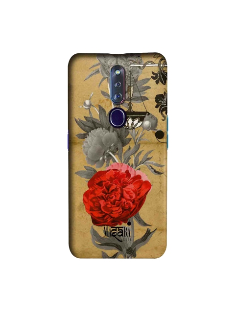 

macmerise Brown & Grey Masaba Floral Scale Sublime Oppo F11 Pro Back Case