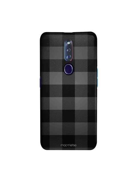 

macmerise Black & Charcoal Grey Checkmate Sublime Oppo F11 Pro Mobile Case