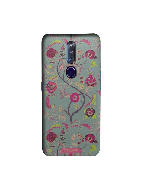 

macmerise Green & Magenta Chintz Print Oppo F11 Pro Case