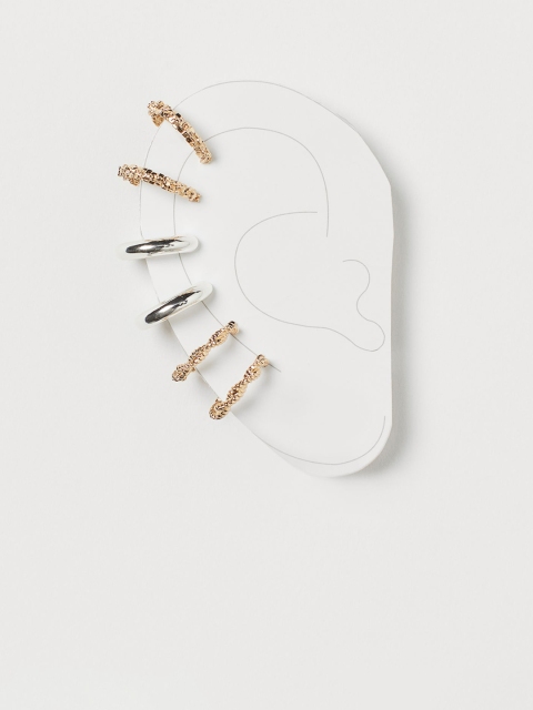 

H&M Women Gold-Toned & Silver-Toned 6-Pack Ear Cuffs