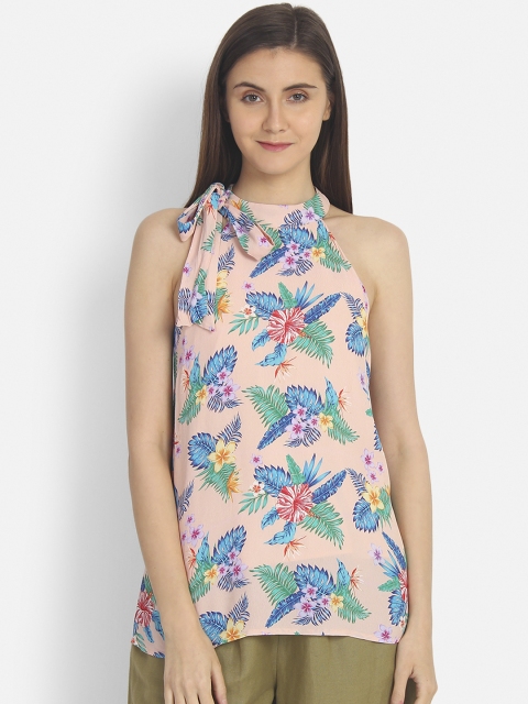 

COVER STORY Women Pink Printed Top
