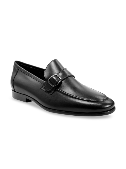 

one8 Select BY VIRAT KOHLI Men Black Solid Leather Formal Loafers