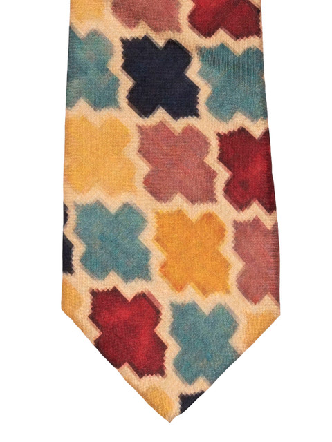 

The Tie Hub Multicoloured Vegetable Printed Broad Tie, Multi
