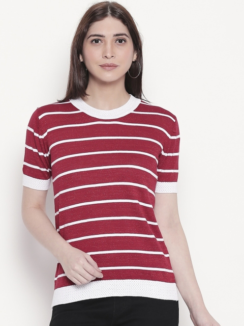 

Manola Women Red & White Striped Top