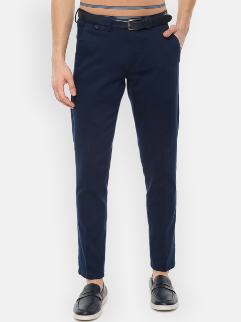 

Louis Philippe Sport Men Navy Blue Slim Fit Solid Regular Trousers