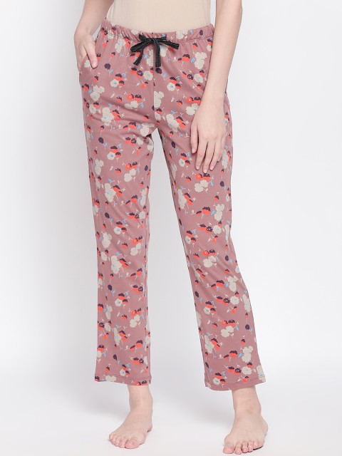 

Dreamz by Pantaloons Women Brown Printed Lounge Pants