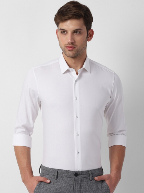 

Louis Philippe Sport Men White Slim Fit Solid Semiformal Shirt
