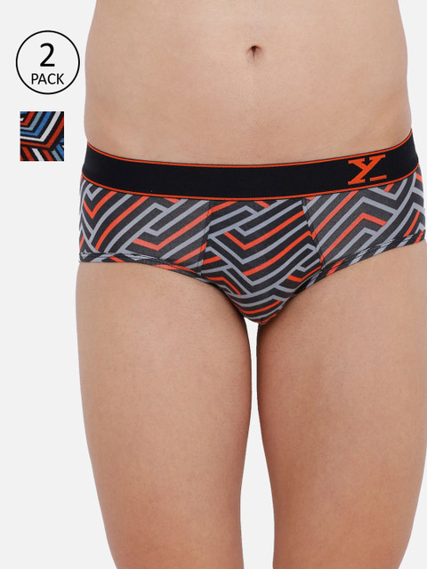 

XYXX Men IntelliSoft Antimicrobial Micro Modal Pack of 2 Linea Briefs XYBRF2PCKN299, Blue