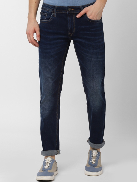 

Peter England Casuals Men Navy Blue Skinny Fit Mid-Rise Clean Look Stretchable Jeans