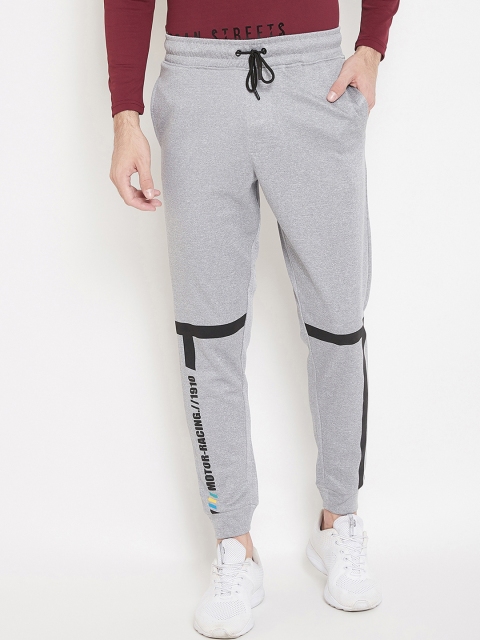 

PERFKT-U Men Grey Melange Solid Joggers
