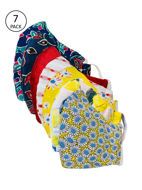 

Sera Kids 7 Pcs 3 Ply Reusable Cloth Masks, Multi