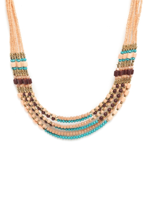 Chumbak Pink & Blue Woodland Trinket Necklace
