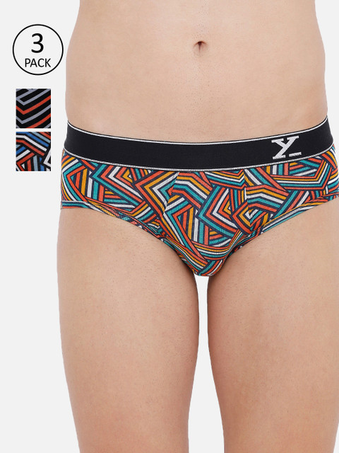 

XYXX Men IntelliSoft Antimicrobial Micro Modal Pack of 2 Linea Briefs XYBRF3PCKN372, Red