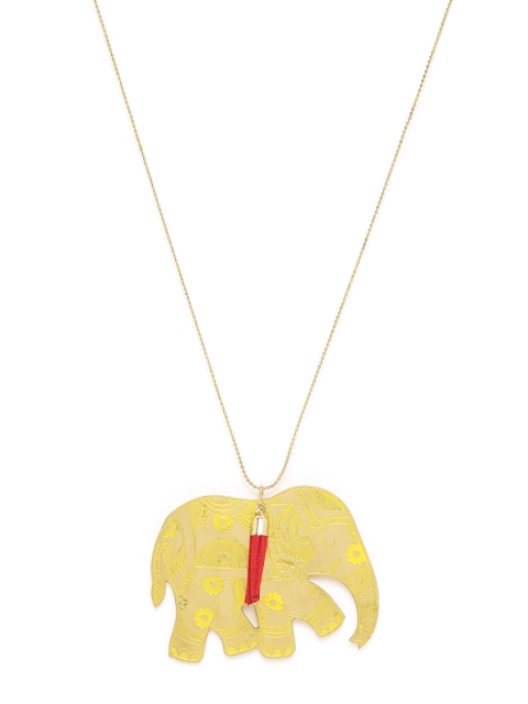

Chumbak Jumbo Elephant Necklace, Yellow