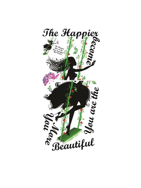 

WALLSTICK Black & Green Quotations Large Vinyl Wall Sticker