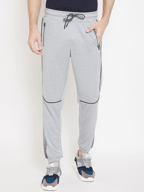 

PERFKT-U Men Grey Melange Solid Joggers