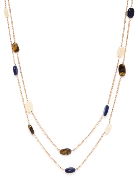 

Chumbak Cosmic Strings Metal Layered Necklace, Multi