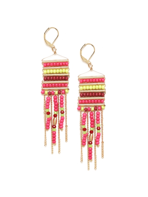 

Chumbak Multicoloured Contemporary Drop Earrings, Multi