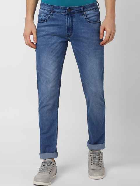 

Peter England Casuals Men Blue Skinny Fit Mid-Rise Clean Look Stretchable Jeans