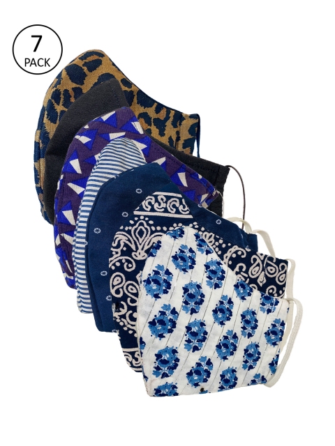 

Sera Kids 7 Pcs 3-Ply Outdoor Reusable Protective Fabric Masks, Multi