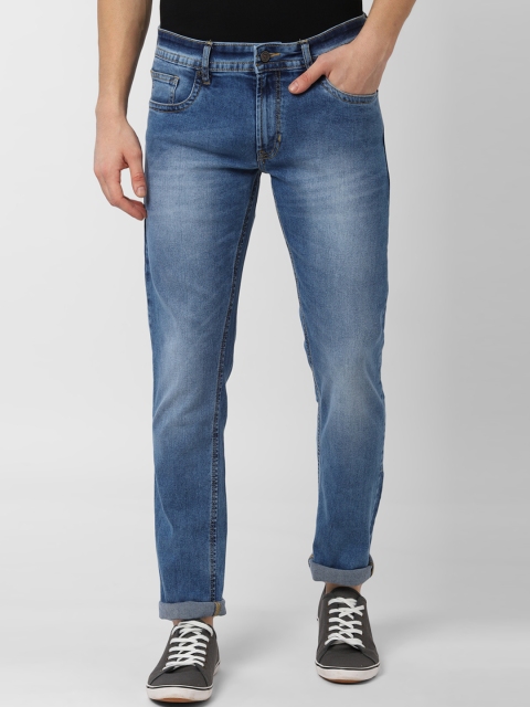 

Peter England Casuals Men Blue Skinny Fit Mid-Rise Clean Look Stretchable Jeans