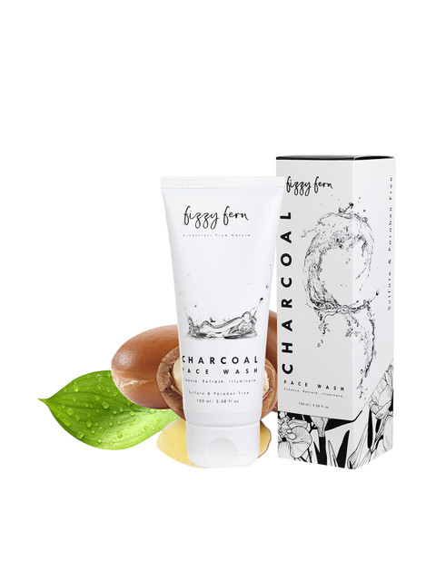 

Fizzy Fern Unisex Charcoal Face Wash, Black
