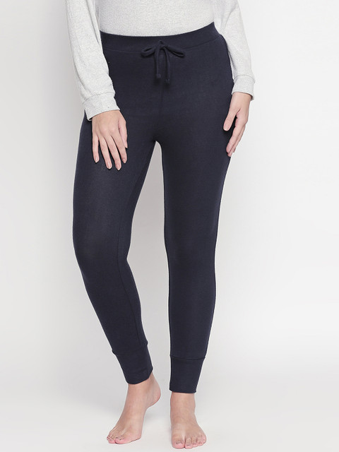 

Dreamz by Pantaloons Women Navy Blue Solid Lounge Pants