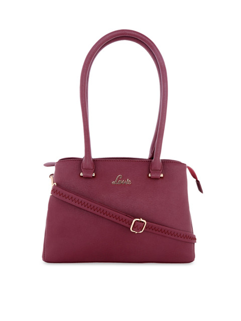 

Lavie Women Wine Red Solid Shoulder Bag