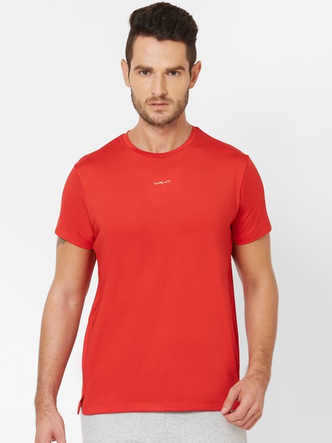 

Sweet Dreams Men Red Solid Round Neck T-shirt