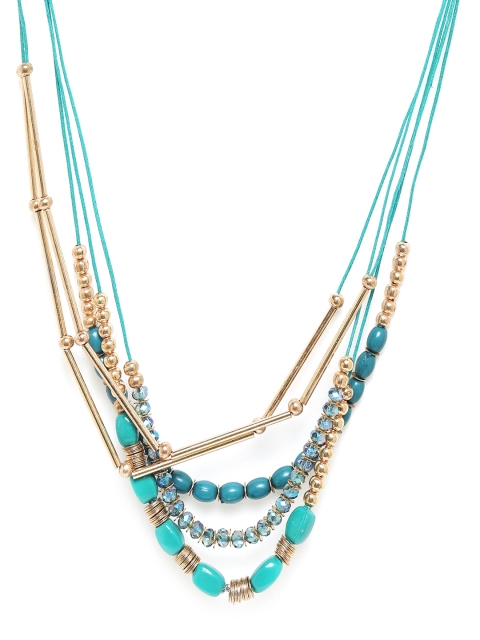 

Chumbak Multicoloured Festive Foliage Necklace, Teal