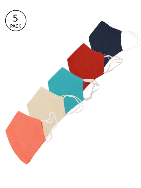 

Gnist Adults Pack of 5 Reusable 2-Ply Cloth Masks, Multi