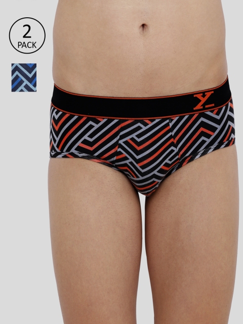 

XYXX Men IntelliSoft Antimicrobial Micro Modal Pack of 2 Linea Briefs XYBRF2PCKN296, Blue