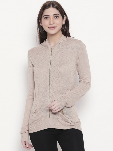 

Manola Women Beige Self Design Top
