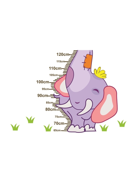 

WALLSTICK Purple & Pink Elephant Scale Large Vinyl Wall Sticker