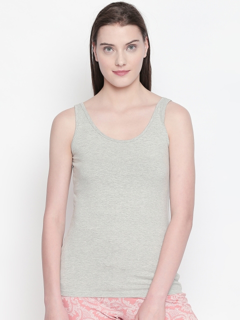 

Dreamz by Pantaloons Women Grey Solid Lounge Tshirt