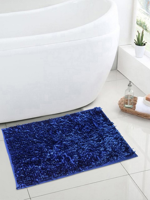 

Cortina Set Of 2 Navy Blue Solid Bath Rugs