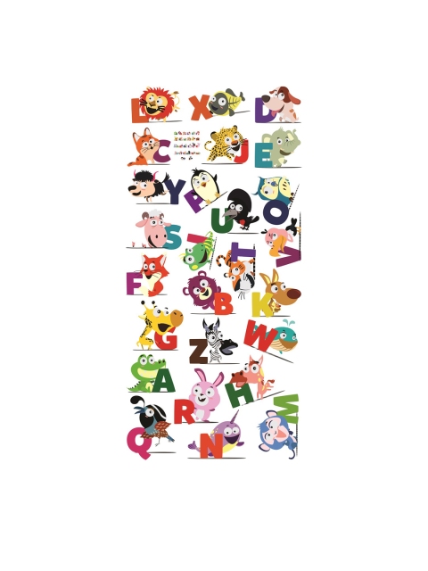

WALLSTICK Green & Red Alphabets Large Vinyl Sticker