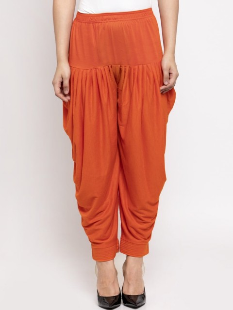 

GRACIT Women Orange Solid Salwar