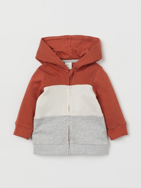 

H&M Boys Multicoloured & Off-White Colourblocked Hooded Sweatshirt, Multi