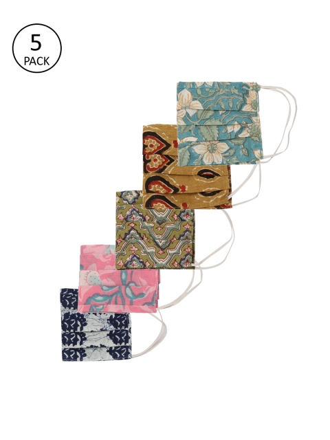 

Gnist Adults Pack of 5 Reusable 2-Ply Cloth Masks, Multi