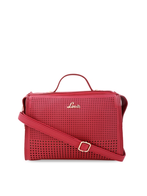 

Lavie Red Solid Handheld Bag