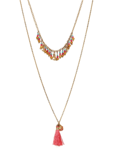 

Chumbak Multicoloured Flourished Petals Necklace, Multi