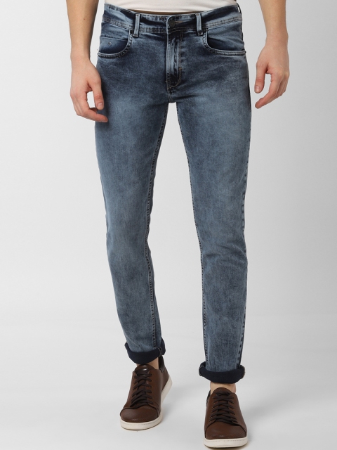 

Peter England Casuals Men Blue Skinny Fit Mid-Rise Clean Look Stretchable Jeans