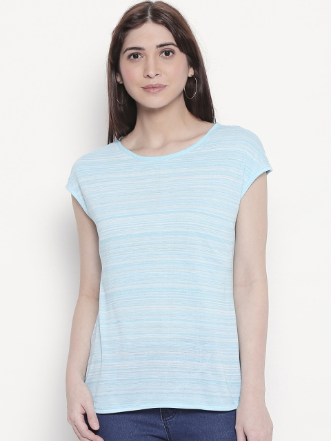 

Manola Women Blue Striped Top